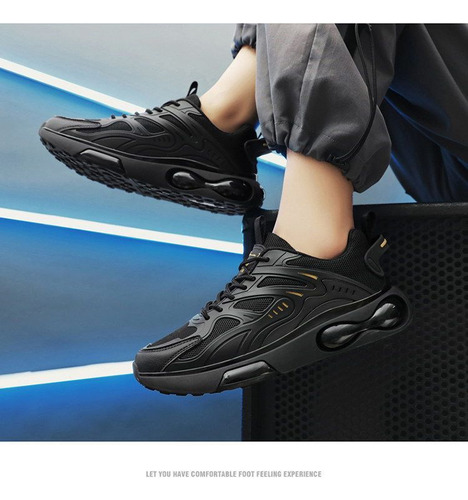 Zapatillas Tenis Para Hombre De Deporte De Malla Incrementar