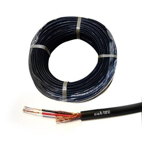 Rollo 100m Cable Stereo Audio Sonido Microfono 5,7mm Cabtec