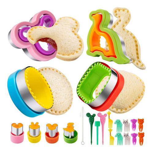 U Chef Set De 22 Moldes Y Cortadores De Sándwich Para Niños