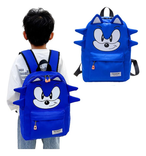 Mochila Impermeable Infatil Sonic Escolar Paseo