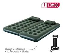 Comprar 2 Colchones Inflables Individuales + 2 Almohadas + Bomba
