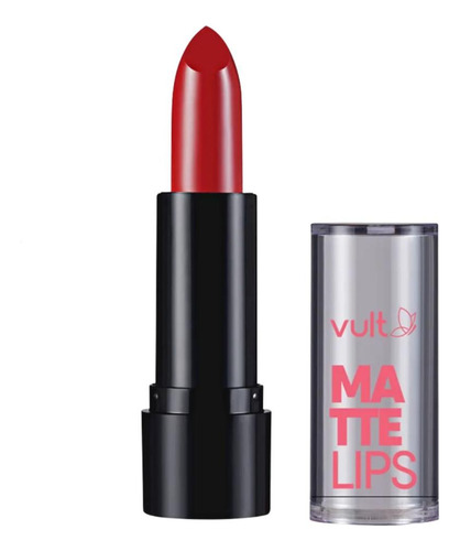 Vult Batom Matte Lips Vermelho Carmin 3,8g