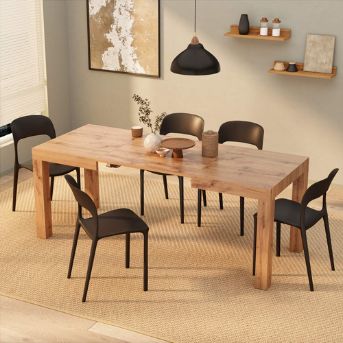 Mobili Fiver Mesa Extensible First Roble Rústico Fabricada