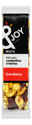 Barra de Nuts Cranberry &Joy Pacote 30g