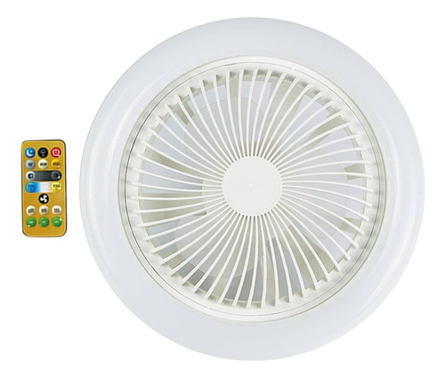 Bombillo Ventilador Con Luz Led + Control Remoto