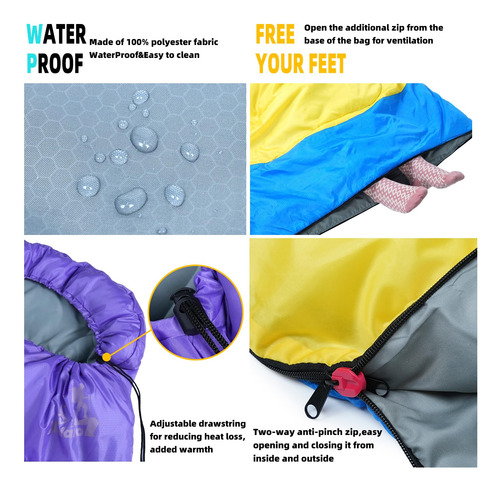 Saco De Dormir Impermeable Para Camping Y Viajes Al Aire Lib