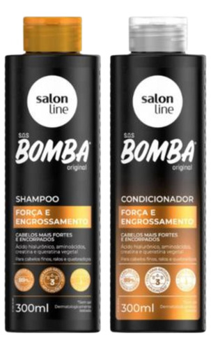 Salón Line Shampoo Y Acondicionador Bomba Fuerza Y Engrosami