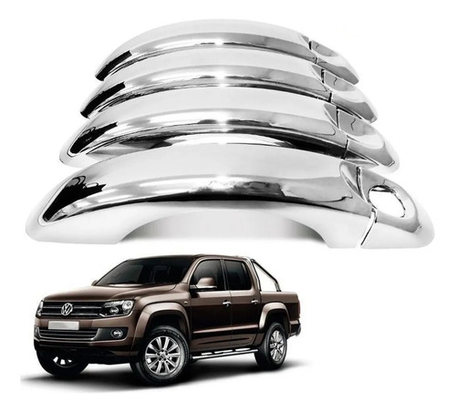 Cubre Manijas Cromadas Vw Amarok 2012 - 2024 Kit X4