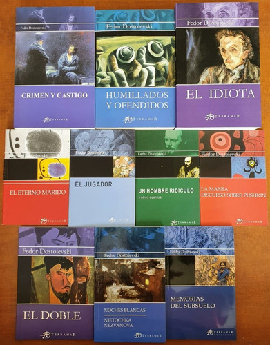 Lote X 10 Libros Dostoievski Terramar Crimen Noches Idiota