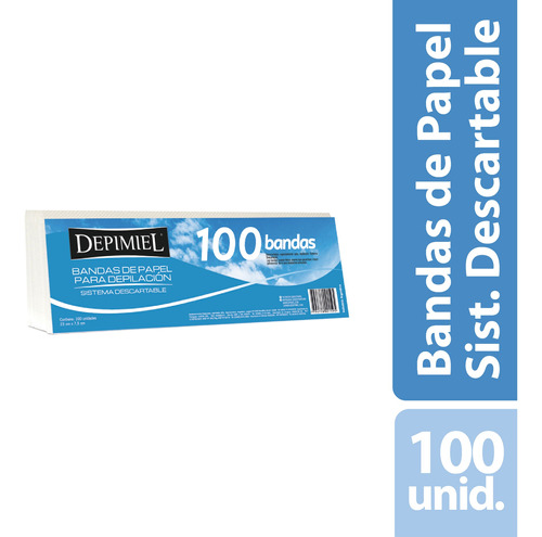 Bandas Depilatorias Sistema Descartable X 100 Unidades Depim