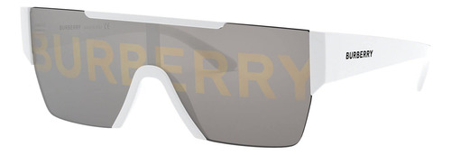 Burberry Be /h Blanco Plástico Rectángulo Gafas De Sol P