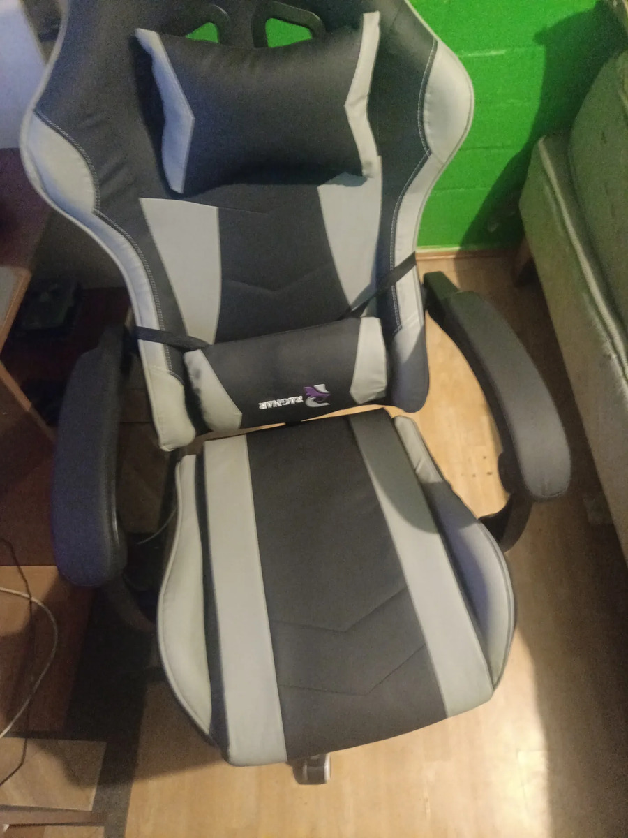 Foto real de Silla Gamer De Escritorio Marca Ragnar® Odín Xz-1000 Gris