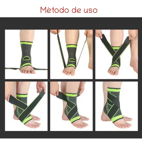 Tobillera Deportiva Compresión Ajustable Elástica Ortopédica