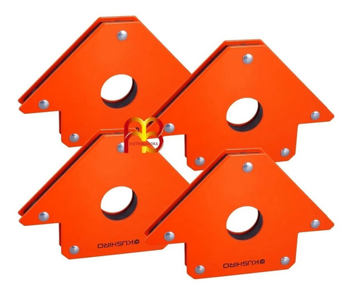 Escuadra Magnetica Para Soldar Soporte Herreria 24 Kg 4 Pulgadas X 4 Unidades