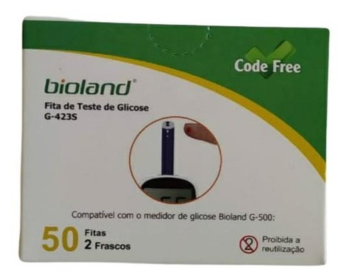 Tiras Reagente 50 Unidades Medidor De Glicose Bioland