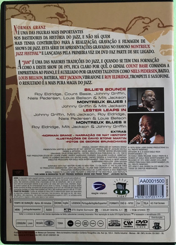 Dvd Count Basie Jam 75 - Montreux Estándar