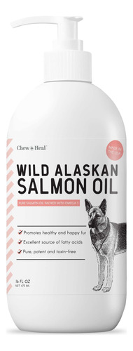 Aceite De Salmon Puro De Alaska Para Perros, 16 Onzas, Botel