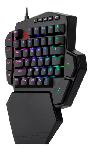 Teclado Mecânico Redragon Gamer Rgb Ditix K601 Switch Blue