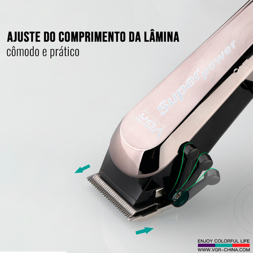 Cortador De Cabelo Profissional Oiv-060 4 Pentes Vgr