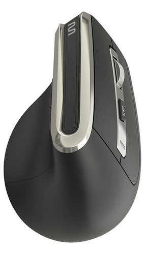 Mouse Vertical Ergonômico Conforto Sem Fio Multilaser Mo382 Cor Preto