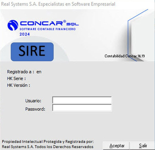 Concar Sql 2024 + Sire Ultima Version