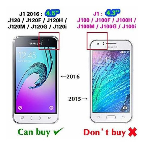 Funda Para Samsung Galaxy J1 2016 / Amp 2 De Color Azul Azul Liso