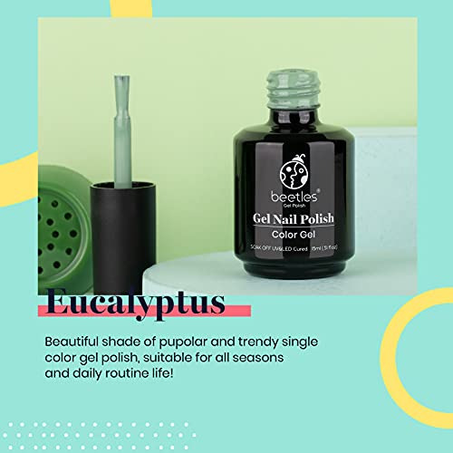 Esmalte Para Uñas En Gel De Secado Uv Verde Eucalipto 15 Ml A-eucalyptus