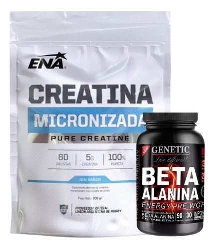 Combo Pre Work Pre Entrenamiento Creatina + Beta Alanina 