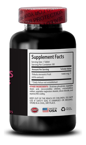 Active Strength Tribulus Terrestris Extracto 1000mg 60 Tab