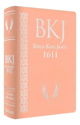 Bíblia Sagrada Evangélica King James 1611 Bkj Rosa Letra Ultra Gigante ...