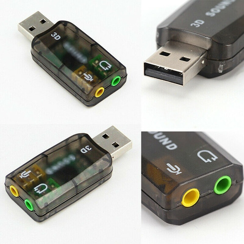 Tarjeta De Sonido Usb Audio 5.1 Canales Digital 3d Virtual D
