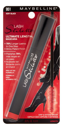 Mascara Para Pestañas Ultralargas Maybelline Lash Stiletto