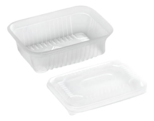 Bandeja Plastica Descartable 103 C/tapa X 100u Fabrica