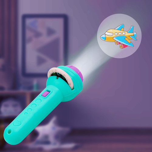 Linterna Proyector Para Niños Con 3 Discos De Figuras
