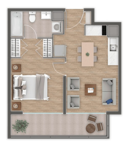 Arriendo Departamento 1 D 1b Semiamoblado Ricardo Lyon 1171
