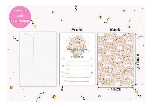 Tarjetas De Invitación De Fiesta De Cumpleaños Para Niños, I