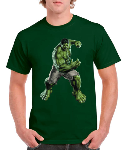 Remeras Camisetas Estampadas De Hulk En Varios Diseños 