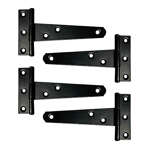 T Hinge Set - 4 Piece Gate Hinges For Wooden Fences Hea...