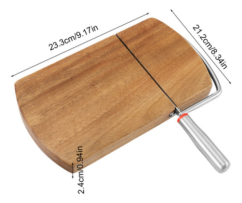 . Tabla For Cortar Queso De 9,2 X 8,4 Pulgadas. Rebanador