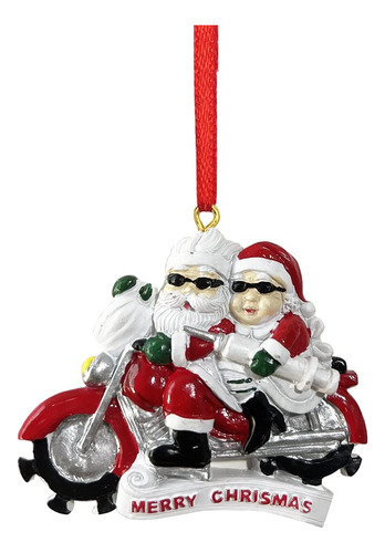 Gotgala Adornos De Santa Claus 2023, Adorno De Motocicleta P