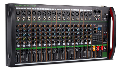 Consola De Audio Mezcladora Mixer 16 Canales Amplificador 