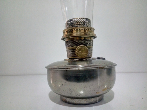 Antigo Lampião Aladim Americano 1940 Metal Amarelo