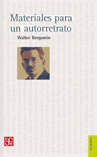 Materiales Para Un Autorretrato De Walter Benjamin