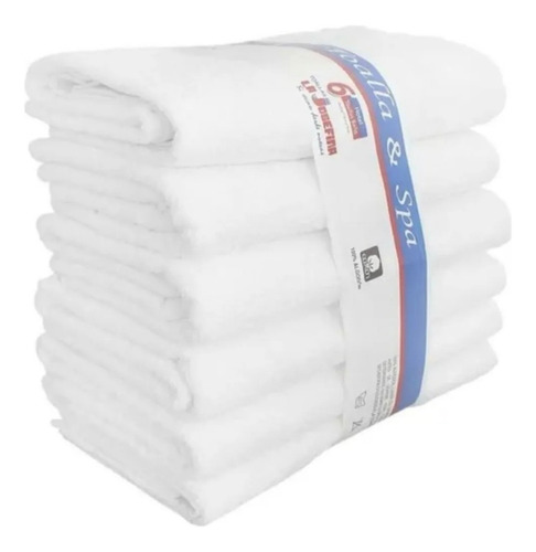 Toalla De Baño 130x70cm La Josefina Hotelera 100%algodon Blanco