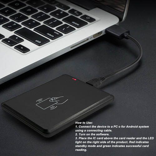 Lector De Tarjetas Ic Smart Usb 13.56 Mhz Acceso De Lectura