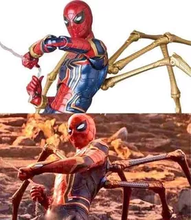 Figura de acción Hombre Araña Iron Spider de Medicom Mafex