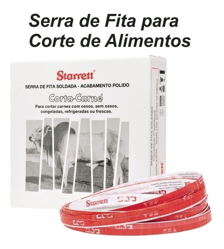 Lamina De Serra Fita P/ Açougue 2,82m Caixa C/ 05 Un Starret