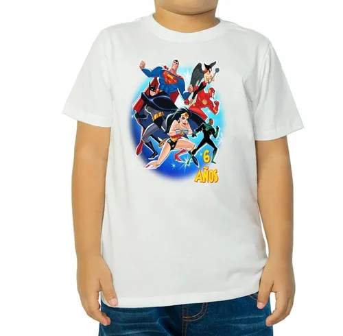 Playeras Super H roes Personalizadas Infantiles Fiesta MercadoLibre