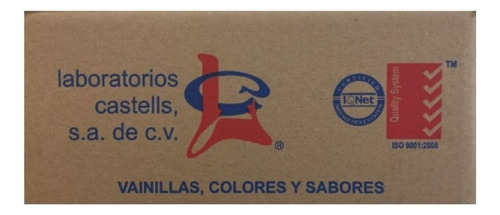 Caja Esencia De Vainilla Castells 250 Ml Con 25 Piezas