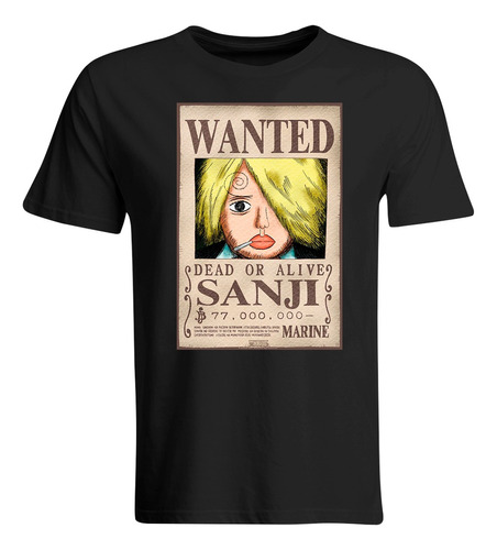 Remera Camiseta One Piece   Se Busca  Sanji  Anime